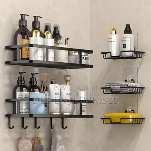 Rustproof Shower Corner Caddy With Hooks