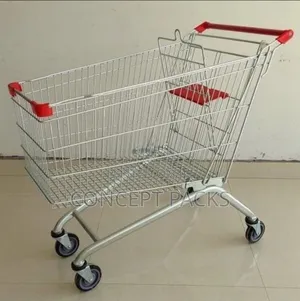 150kg Zinc Plated Supermarket Trolleys.