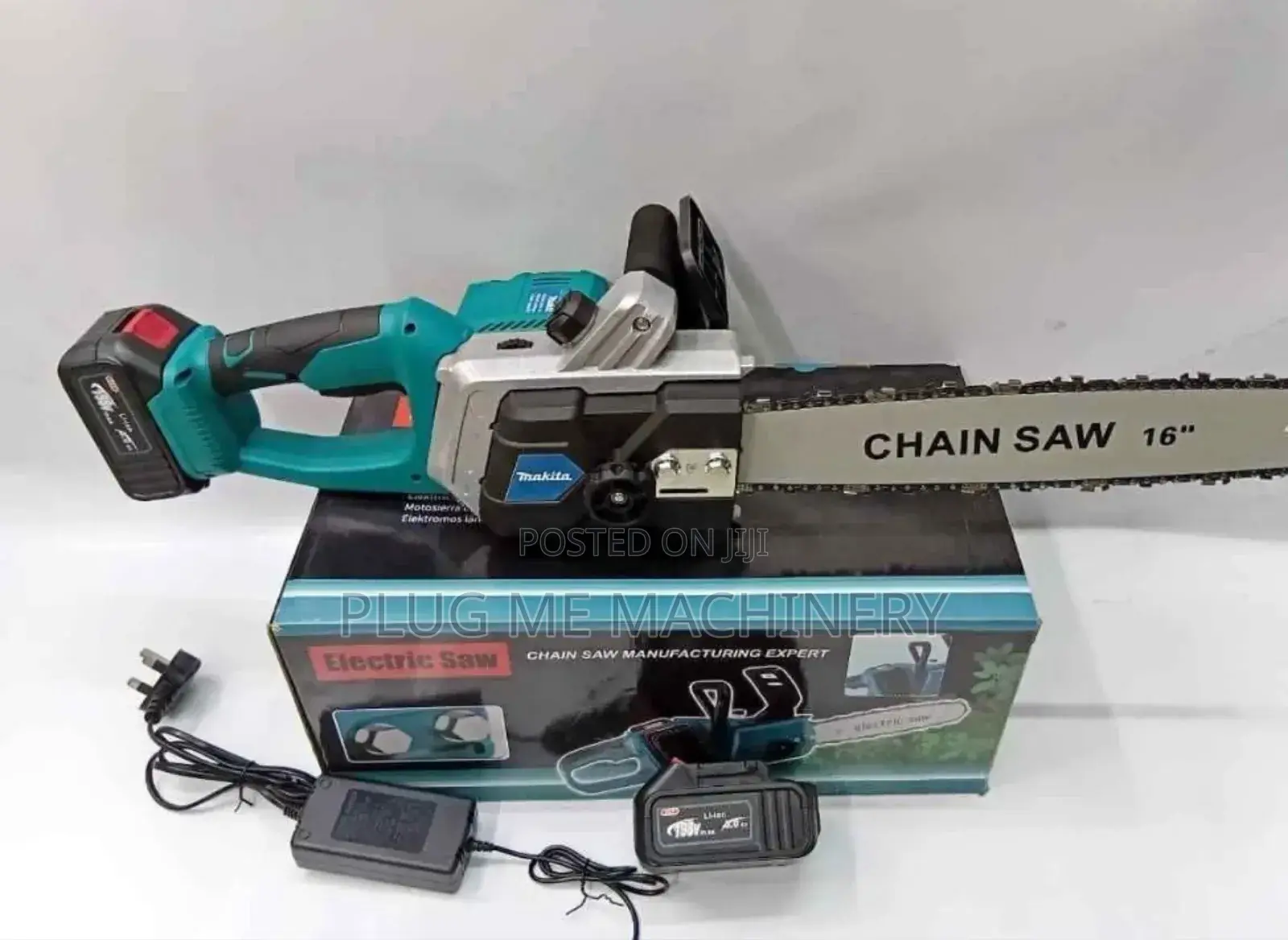 Powersaw 16 Inches Cordless Two Batteries/Makita Rechargeable Powersaw