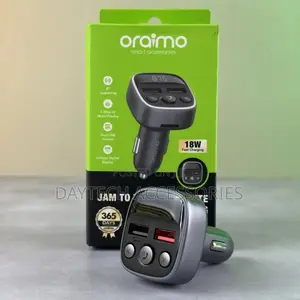 Oraimo Boulevard 18w Car Charger Modulator Dual Usb Output.