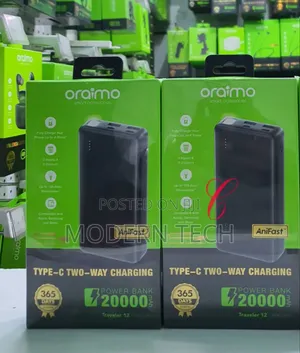 Oraimo Traveler 12 20000mah 12w Power Bank Black