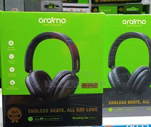 Oraimo Boompop Lite Enc Over-Ear Wireless Headphones Black