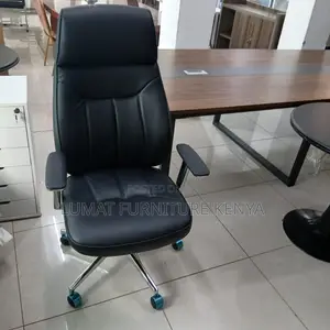 Leather High Back Recliner Office Seat