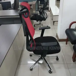 Red Back High Back Ergonomic Seat