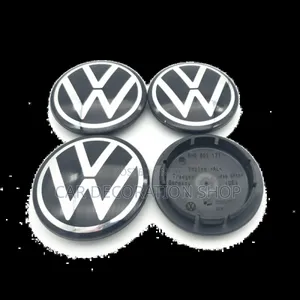 4pcs Replacement Volkswagen Branded Centre Rim Caps