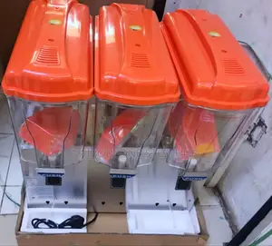 Clear Triple Beverage Dispenser With Leak Proof Lid