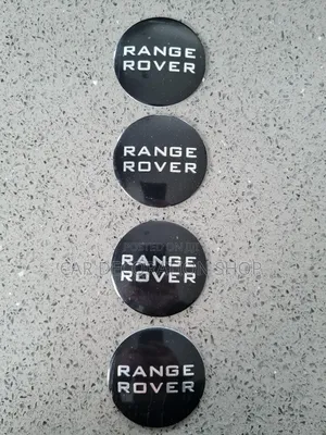 4x Range Rover Black Replacement Centre Rim Cap Covers
