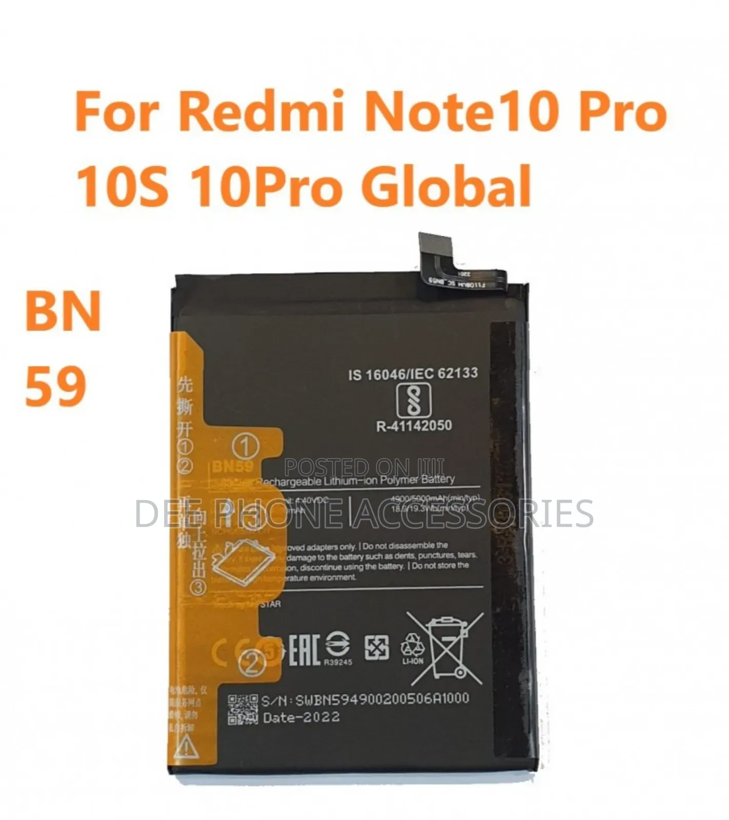 Redmi Note 10 Pro Replacement Battery