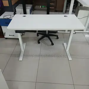 White Adjustable Electric Home/Office Table