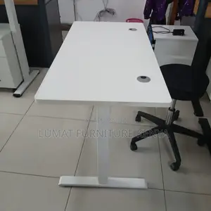 White Adjustable Electric Home/Office Table