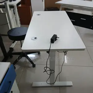 White Adjustable Electric Home/Office Table
