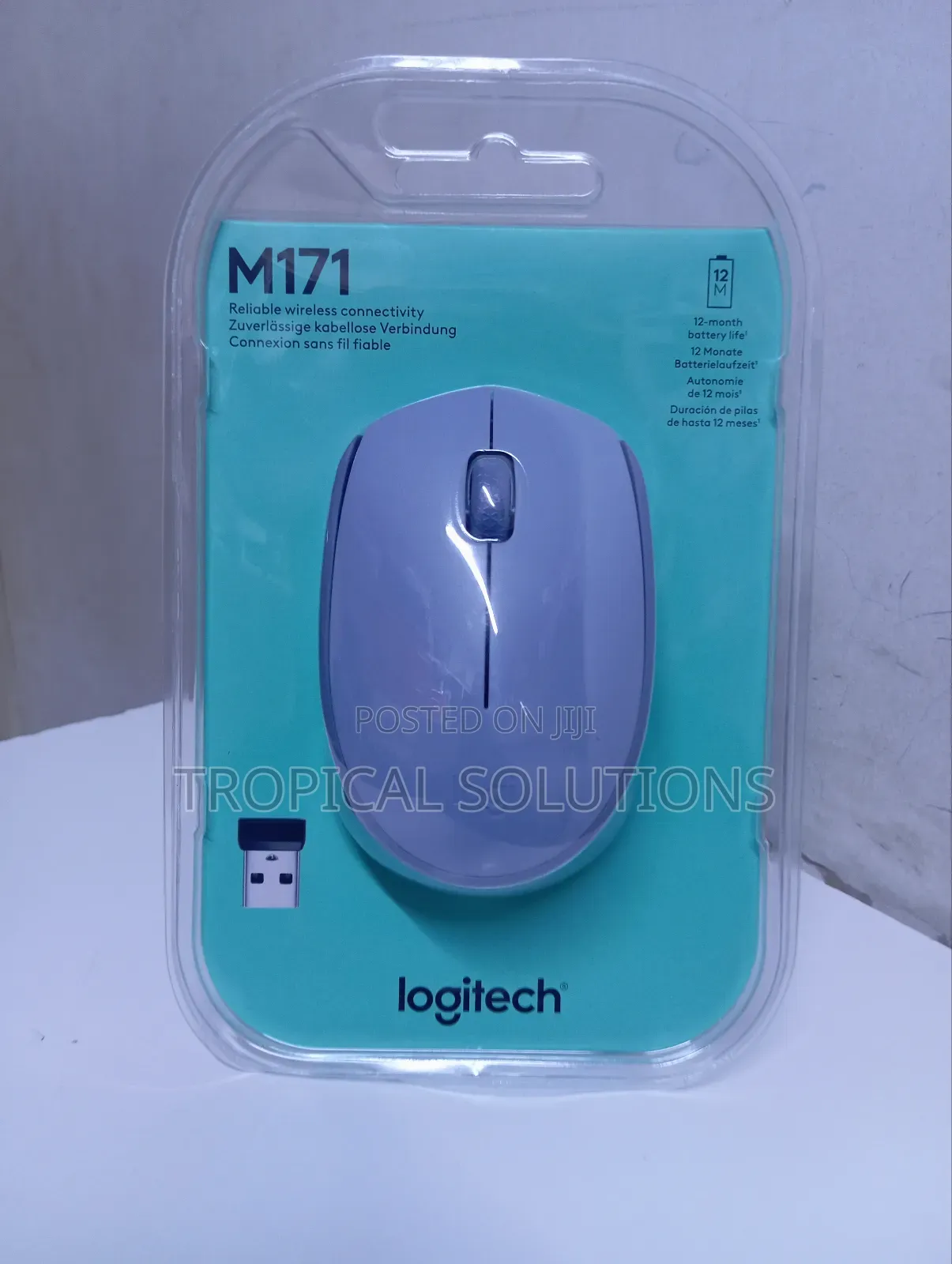 Logitech M171 Wireless Mouse Blue Grey M171 Available