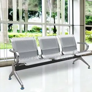Silver 3 Link Reception Waiting Bench