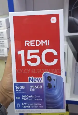 New Xiaomi Redmi 15C 4G 256 GB Black
