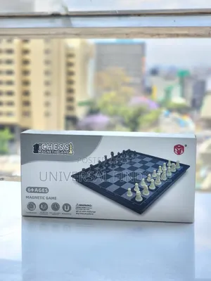 Premium Quality Black and White Magnetic Chess Board