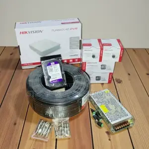 Hikvision 1080p Hd CCTV 4 Cam Kit With DVR Machine and Remote Viewing