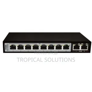 D-Link DGS-F1010p-E 250m 10-Port 1000mbps Switch With 8 Poe Ports