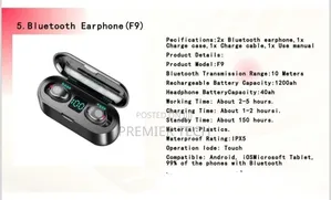 Wireless Earpod
 Distance 10m Duration 5hours