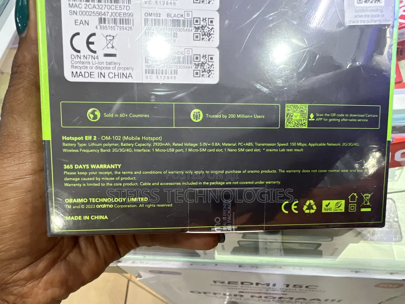 Oraimo Portable Mifi