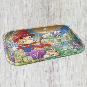 Super Mario Fine Artwork Rolling Tray - Large