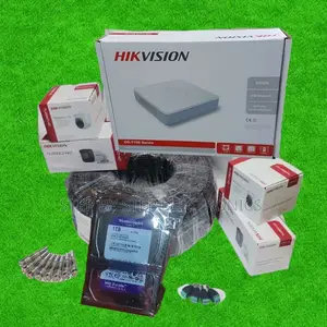 Hikvision 4 Cameras 1080p 2mp Full Hd CCTV Kit With DVR + 1tb Harddisk