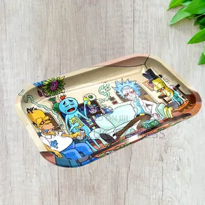 Rick Morty Metallic Rolling Tray – Large (11.5" X 7.5")