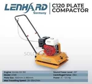 Lenhard Plate Compactors*
With Gx160 Honda Engine 
C90 Still Available