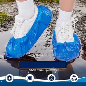 10 PCS Waterproof Anti Rain Disposable Safety Nylon Shoe Covers