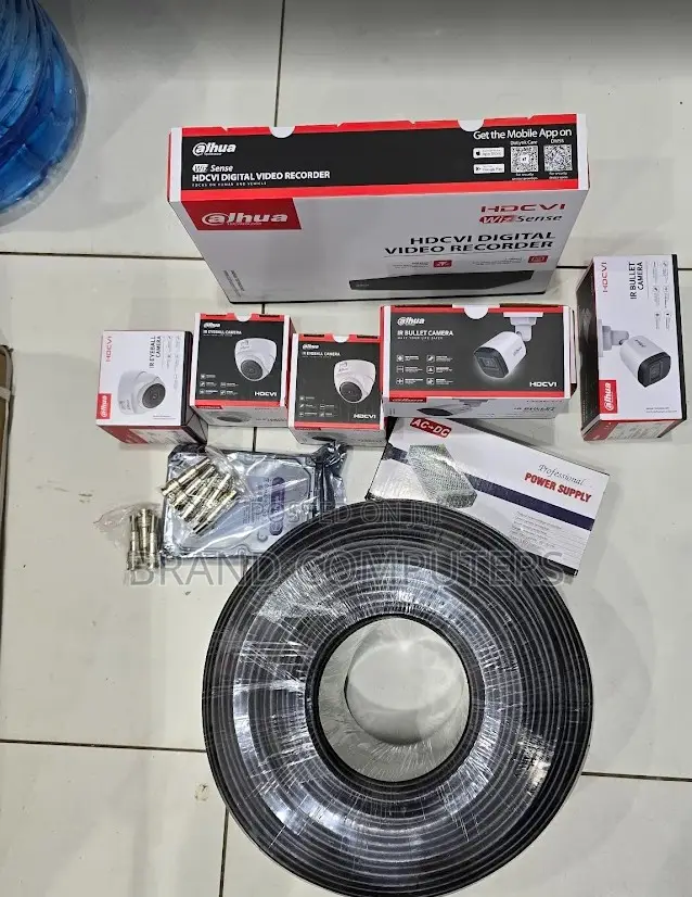 4 Channel Dahua 4 Cameras Camera Kit