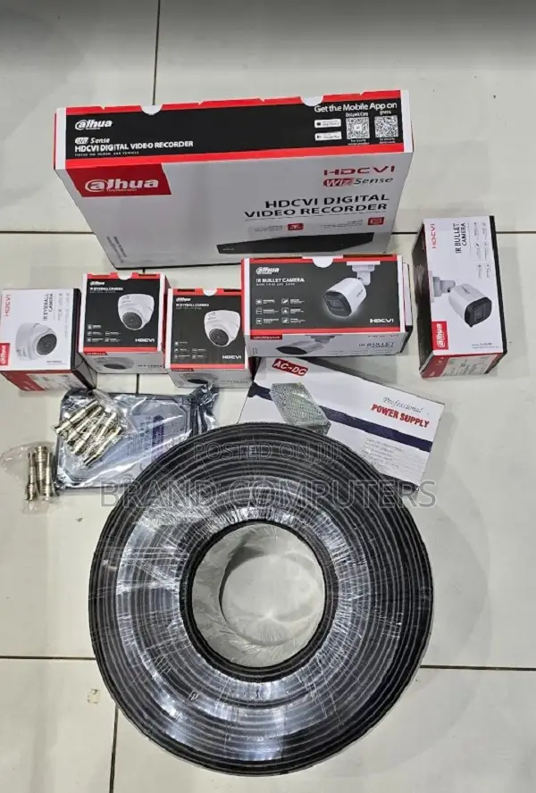 4 Channel Dahua Camera Package With 4 Cameras