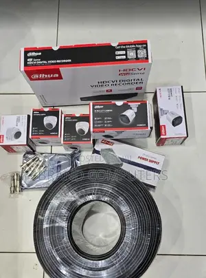 4 Channel Dahua CCTV Camera Package With Night Vision