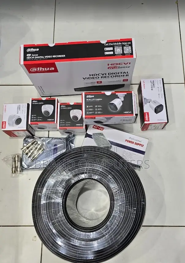 Dahua CCTV 4 Camera Set Full Package Kit 4 1080p Dahua CCTV