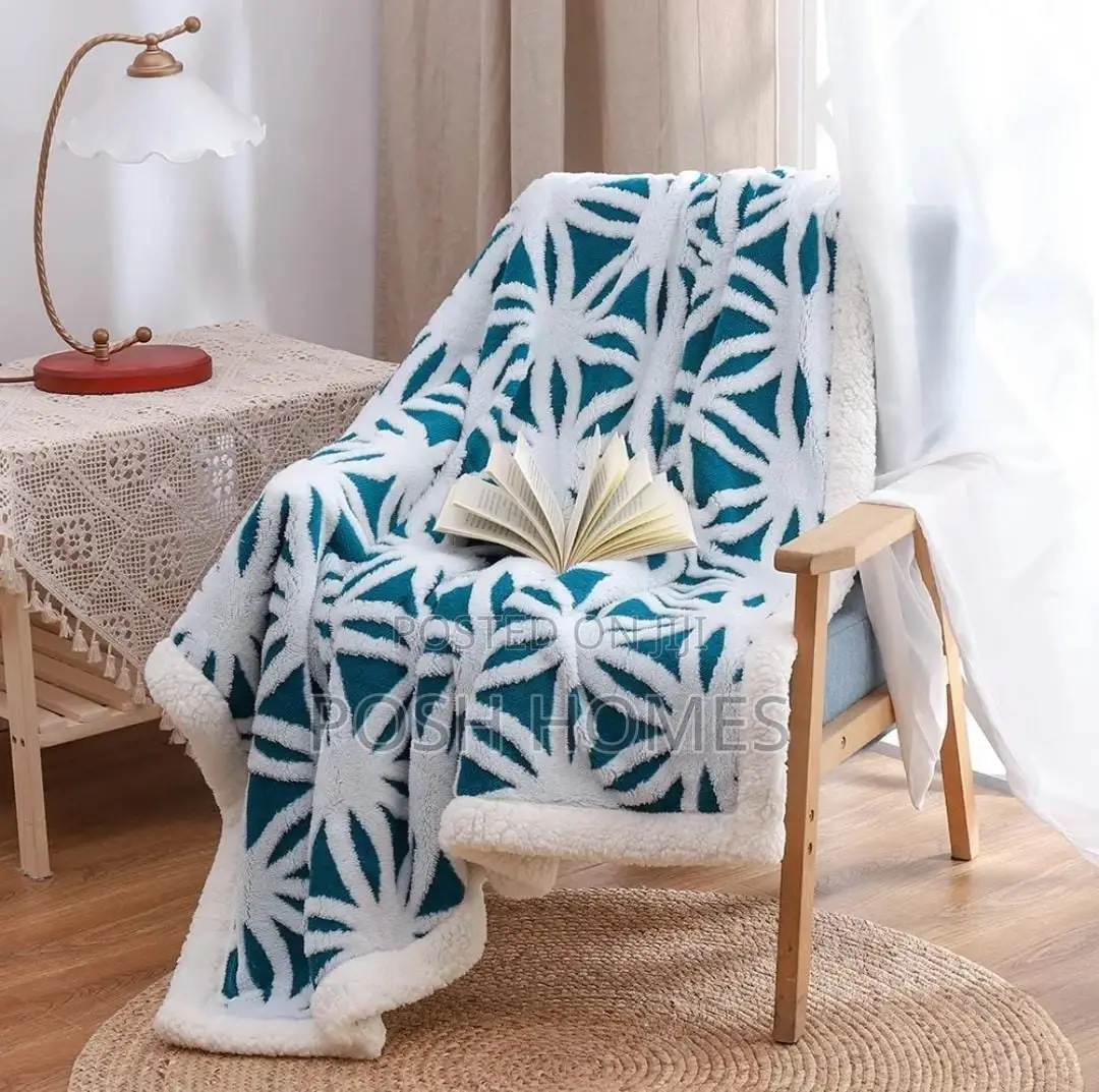 Multicolored Sherpa Throw Blankets