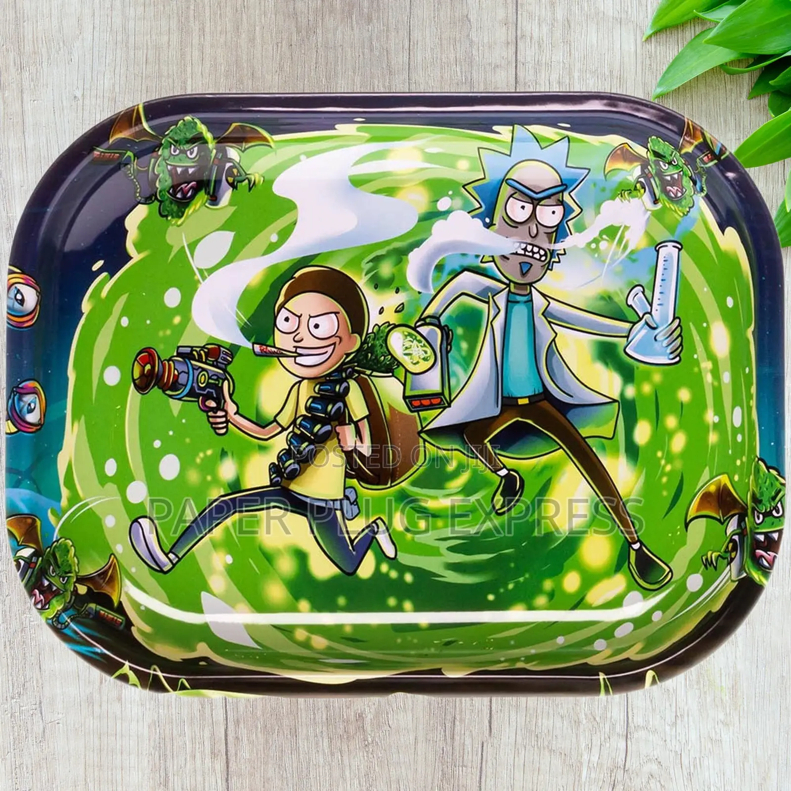 Rick Morty Mini Rolling Tray – Intergalactic Style!