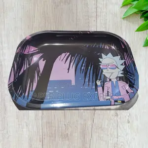 Mini Rick Morty Metallic Tray – Roll With Style