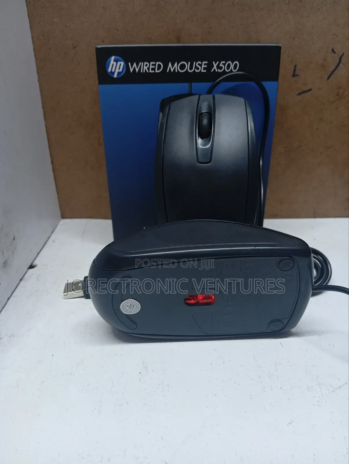 Usb Wired Three Button Hp X 500 Mouse