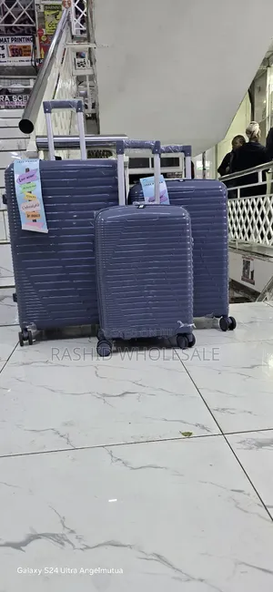 All Colours, Rubber Antitheft 3in1 Suitcase. Double Zip. Brand New