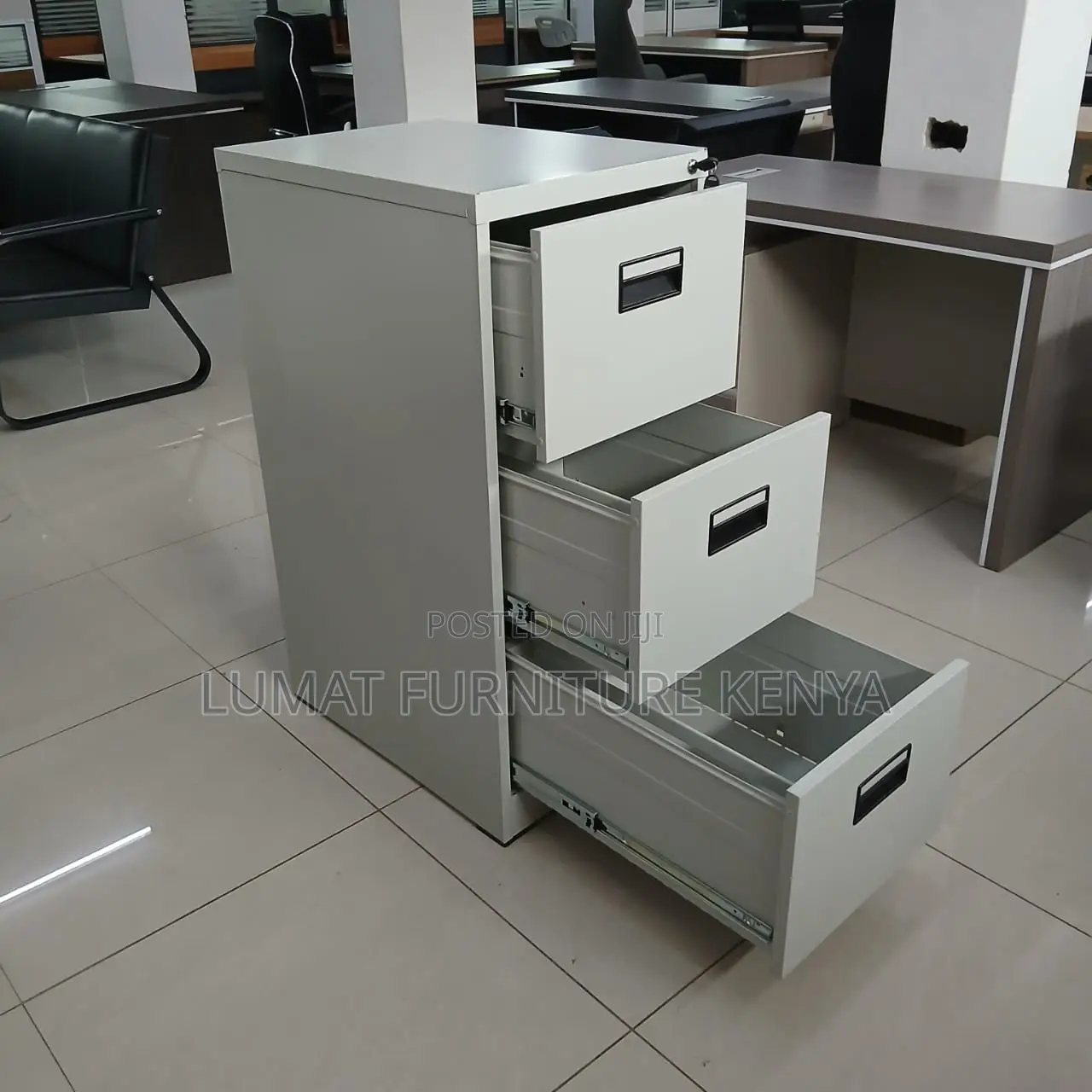 3-Compartment Filing Cupboard