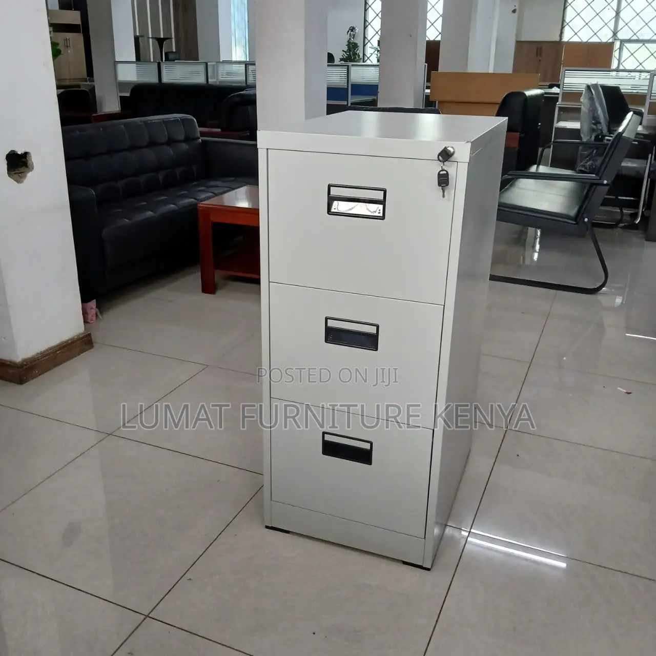 3-Compartment Filing Cupboard
