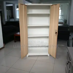 Lockable Brown Filing Cupboard