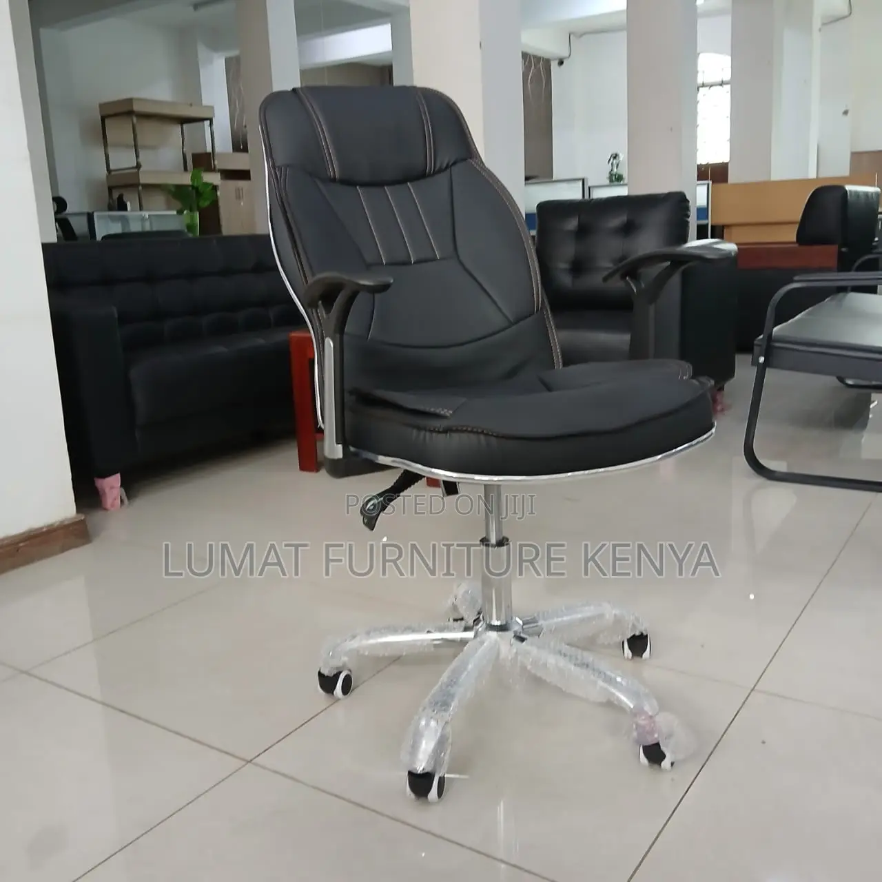 Adjustable Leather Executive Chair