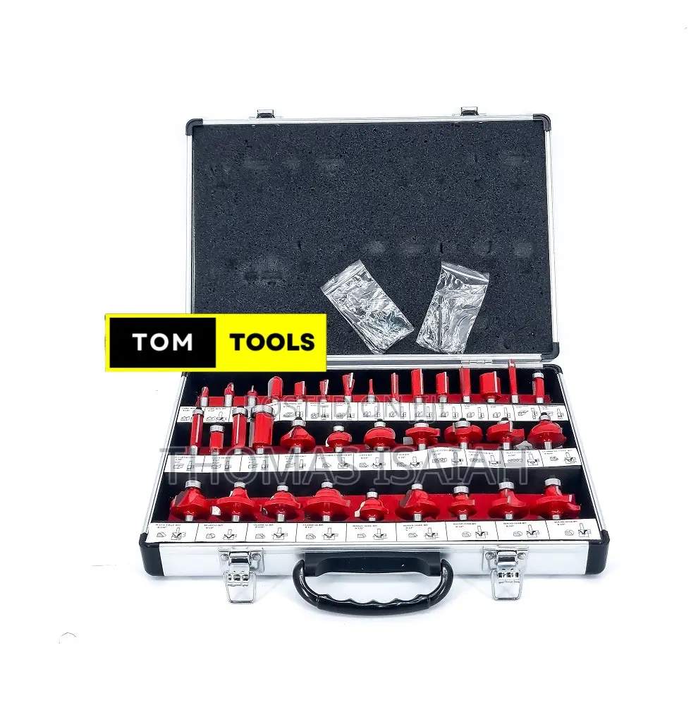 35pcs 8mm Shank Router Bit Set in Aluminium Case