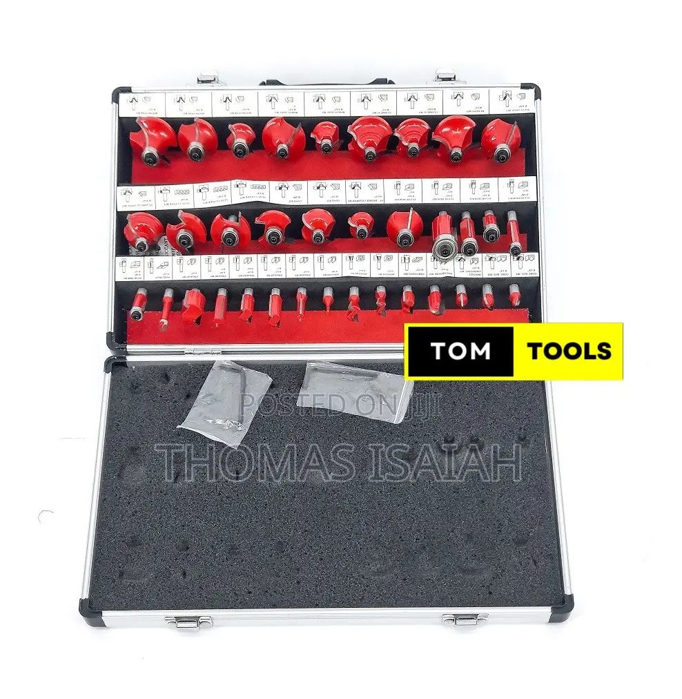 35pcs 8mm Shank Router Bit Set in Aluminium Case