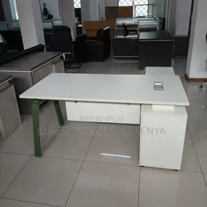 Modern Office Desk With Metal Legs