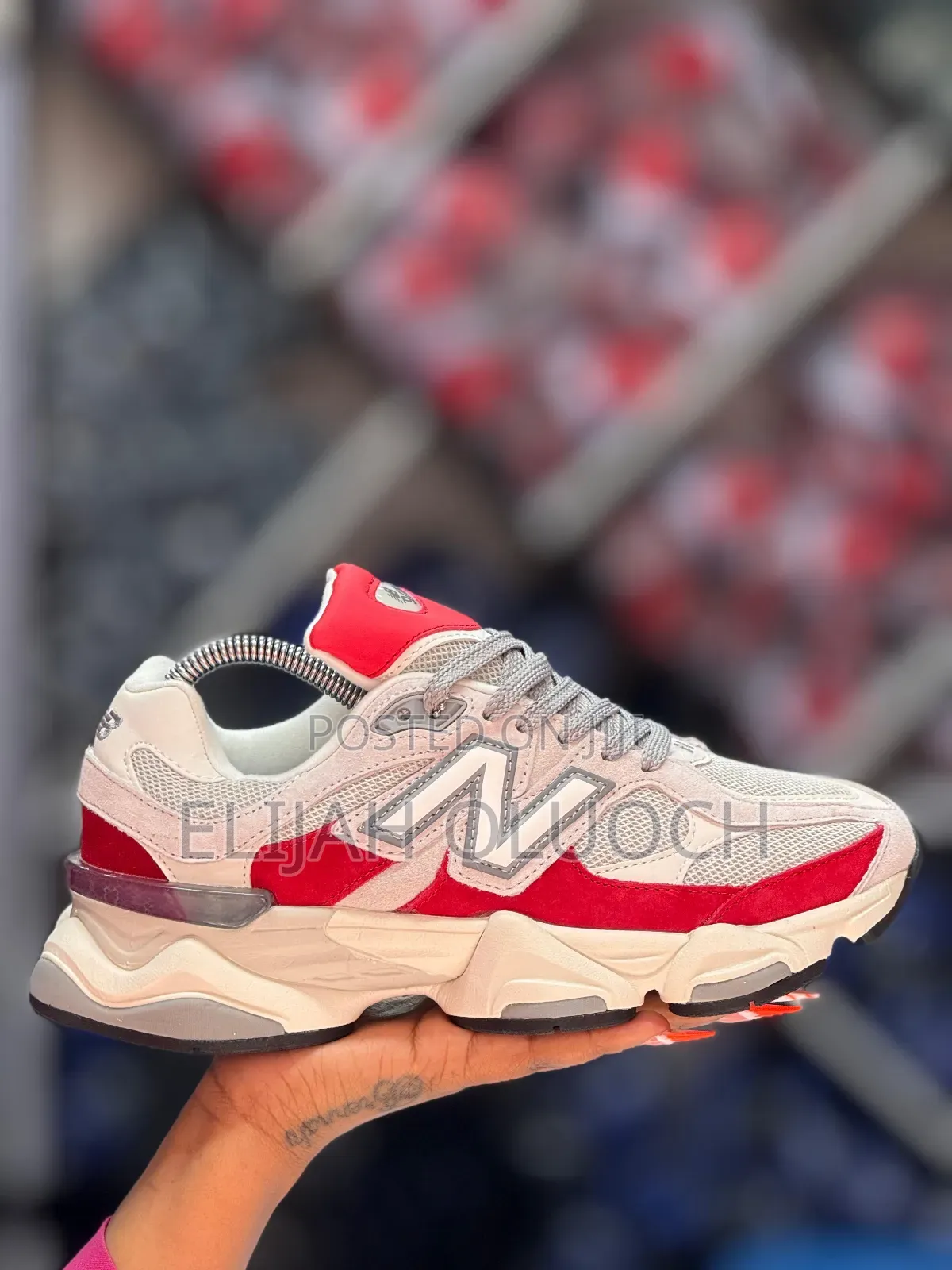 New Balance 9060 Red Sneaker