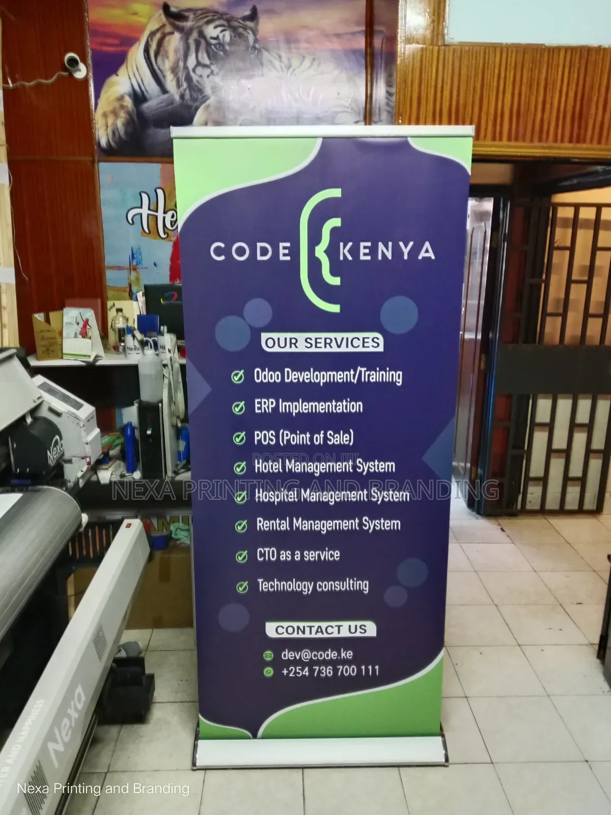 Fast Printing Broadbase Roll-up Banner