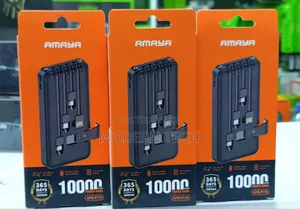 Amaya Apb-P119 Power Bank 10000mah Power Bank With Charging Cables