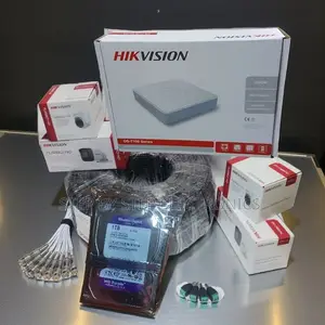 Hikvision 2mp 4 Camera CCTV Surveillance Kit With DVR and 1tb Storage