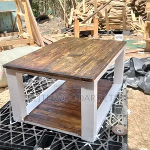 Brown  Walnut Top Coffee Table