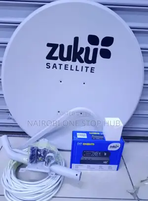 Original Zuku Satellite Dish +Decorder Combo